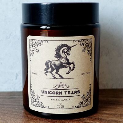 Unicorn Tears • Fraise - Bougie Apothicaire