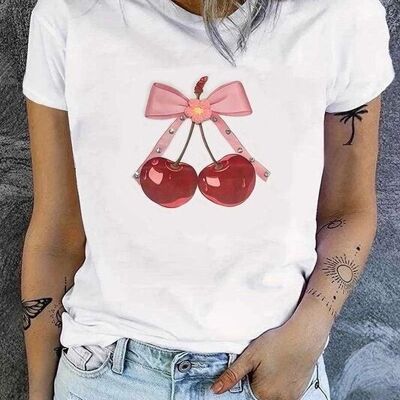 Women's printed T-shirt - 58001-2