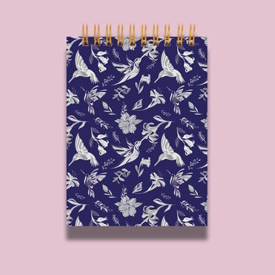Hummingbird Pattern Pocket Notebook