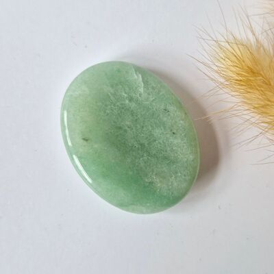 Pierre précieuse Aventurine verte Pierre de pouce / Pierre de souci Pierre de poche Pierre de souci