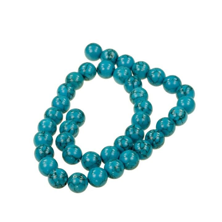 filo Howlite, palla, 10mm