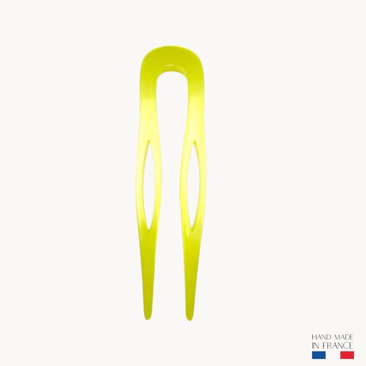 Fermaglio per chignon da 8,5 cm - Giallo