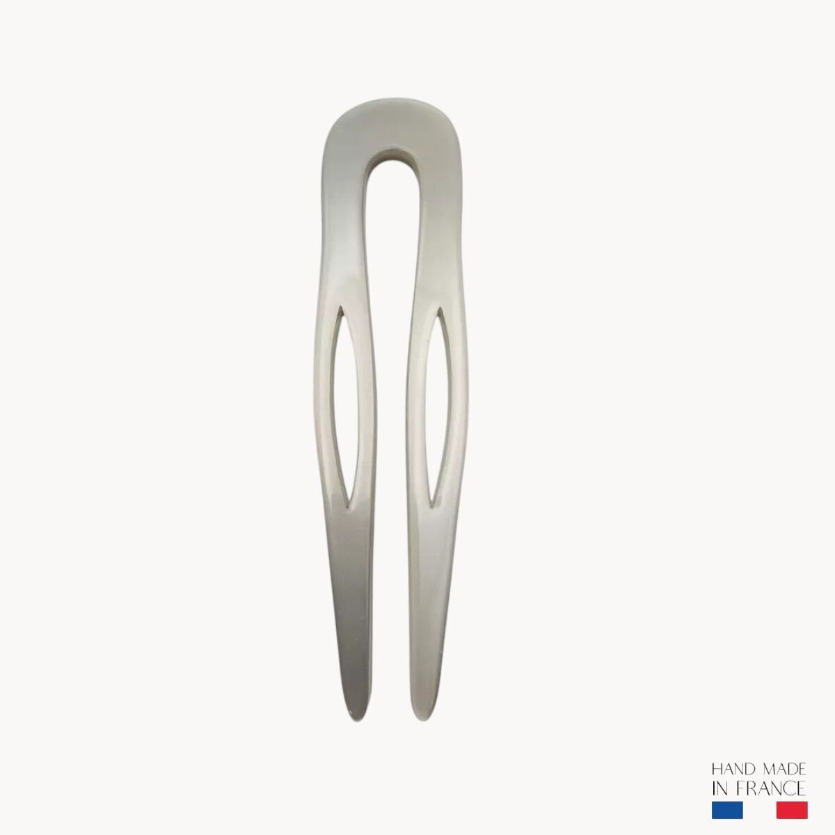 Fermaglio per chignon da 8,5 cm - Grigio nuvola