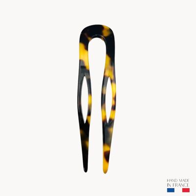Épingle à chignon 8,5 cm - Écaille foncée