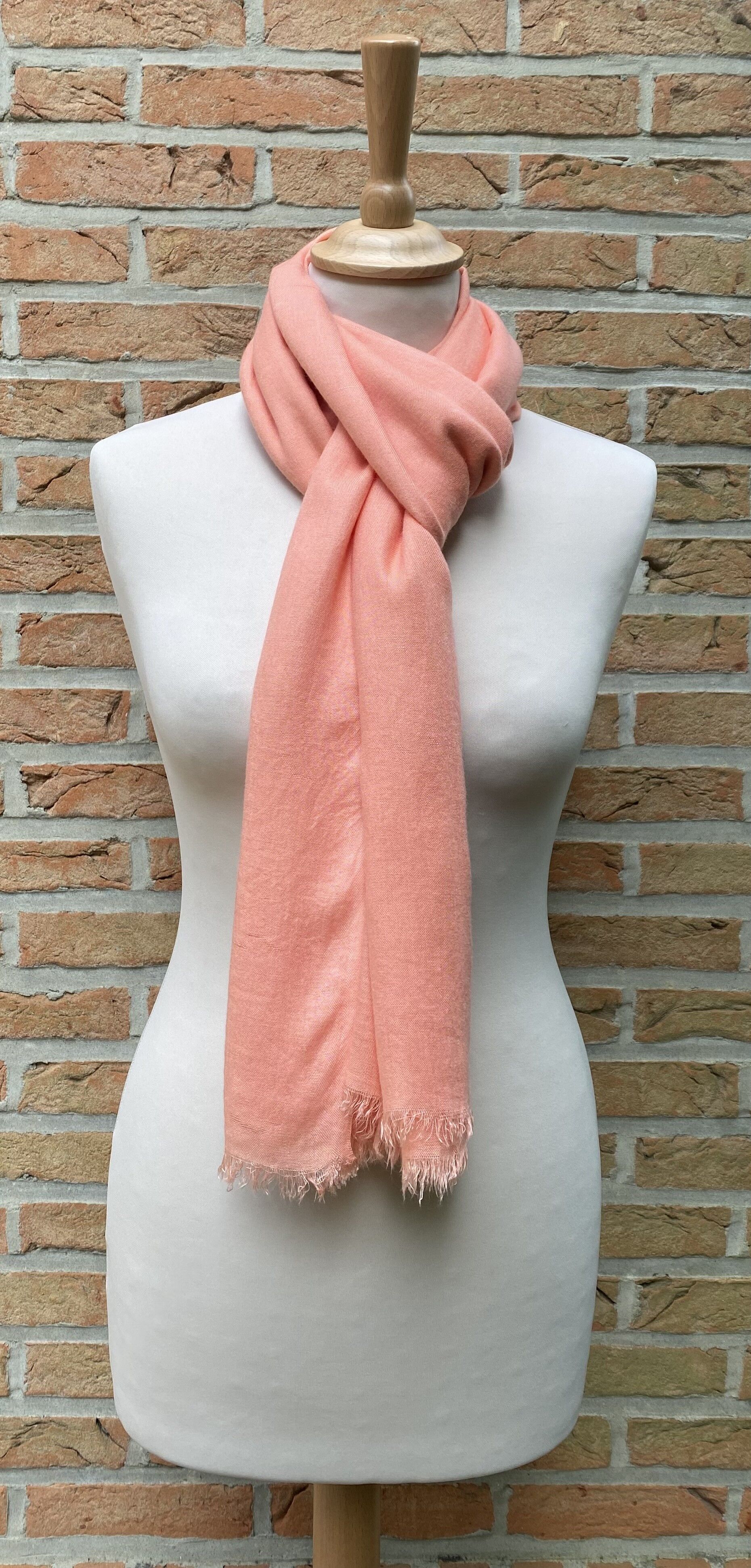 Bufanda 100% viscosa - rosa melocotón - (180x110cm) - ALENTEJO