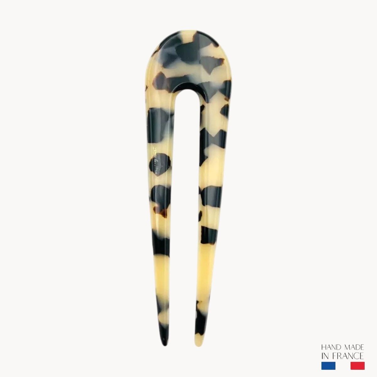 Forcina per capelli da 9,5 cm - Tartaruga chiara