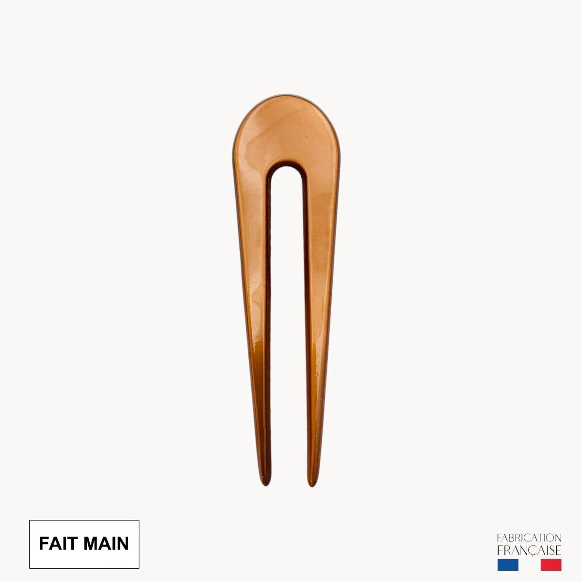 Forcina per capelli da 9,5 cm - Mandorla tostata