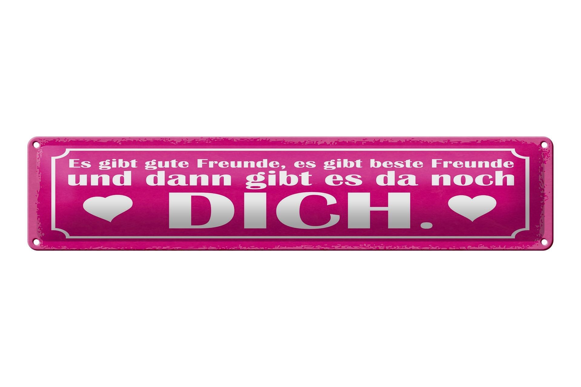 Targa in metallo con scritta "Amici" 46x10 cm e poi c'è il cartello TU