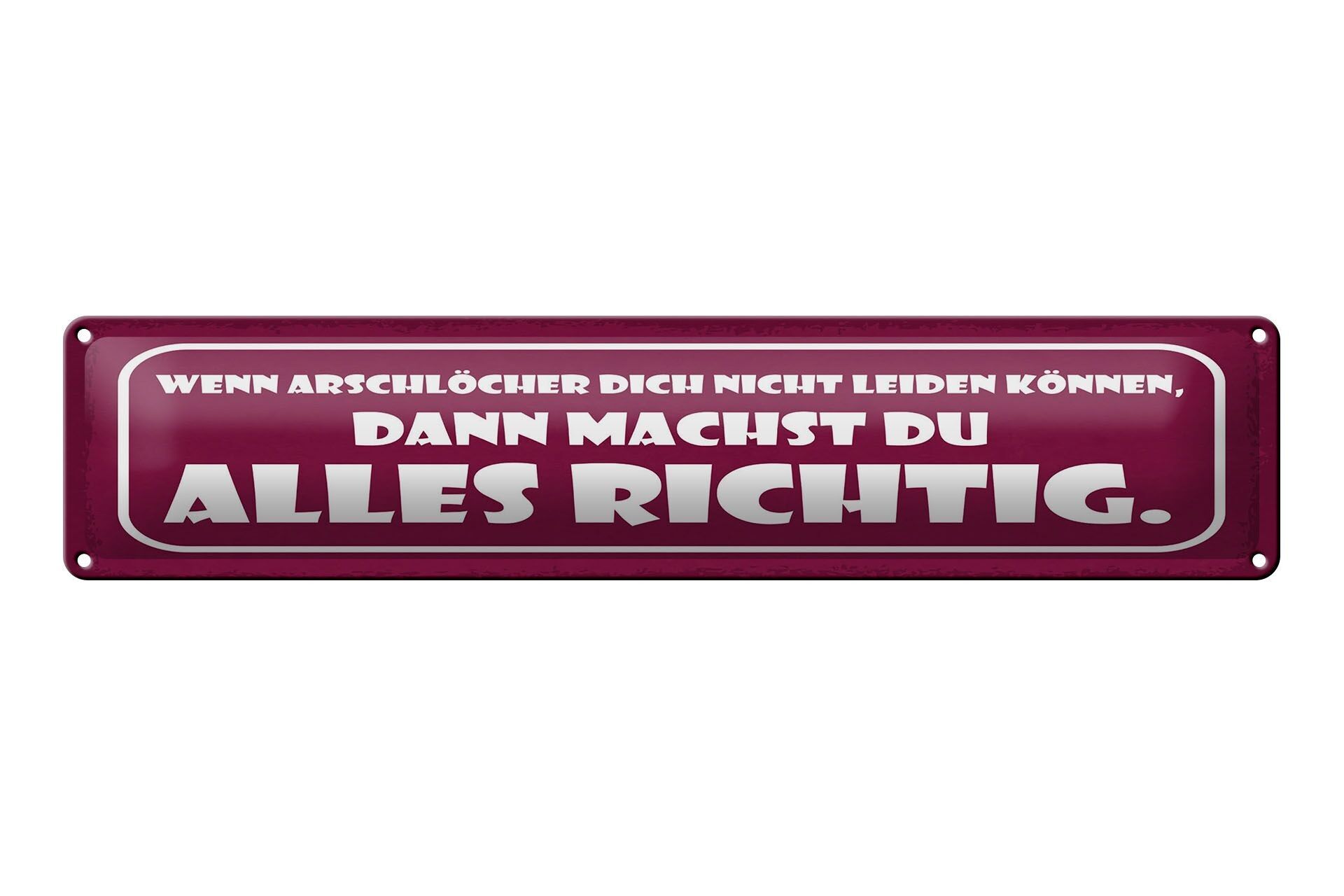 Cartel de chapa que dice 46x10 cm Si los imbéciles no soportan que firmes