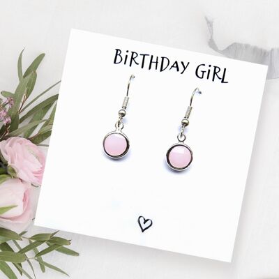 Birthday Girl Earrings & Gift Card - Perfect for Her Birthday