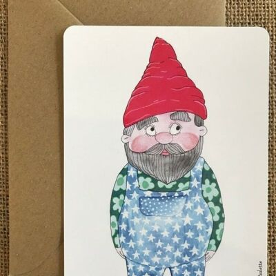 Carta gnomo da giardino