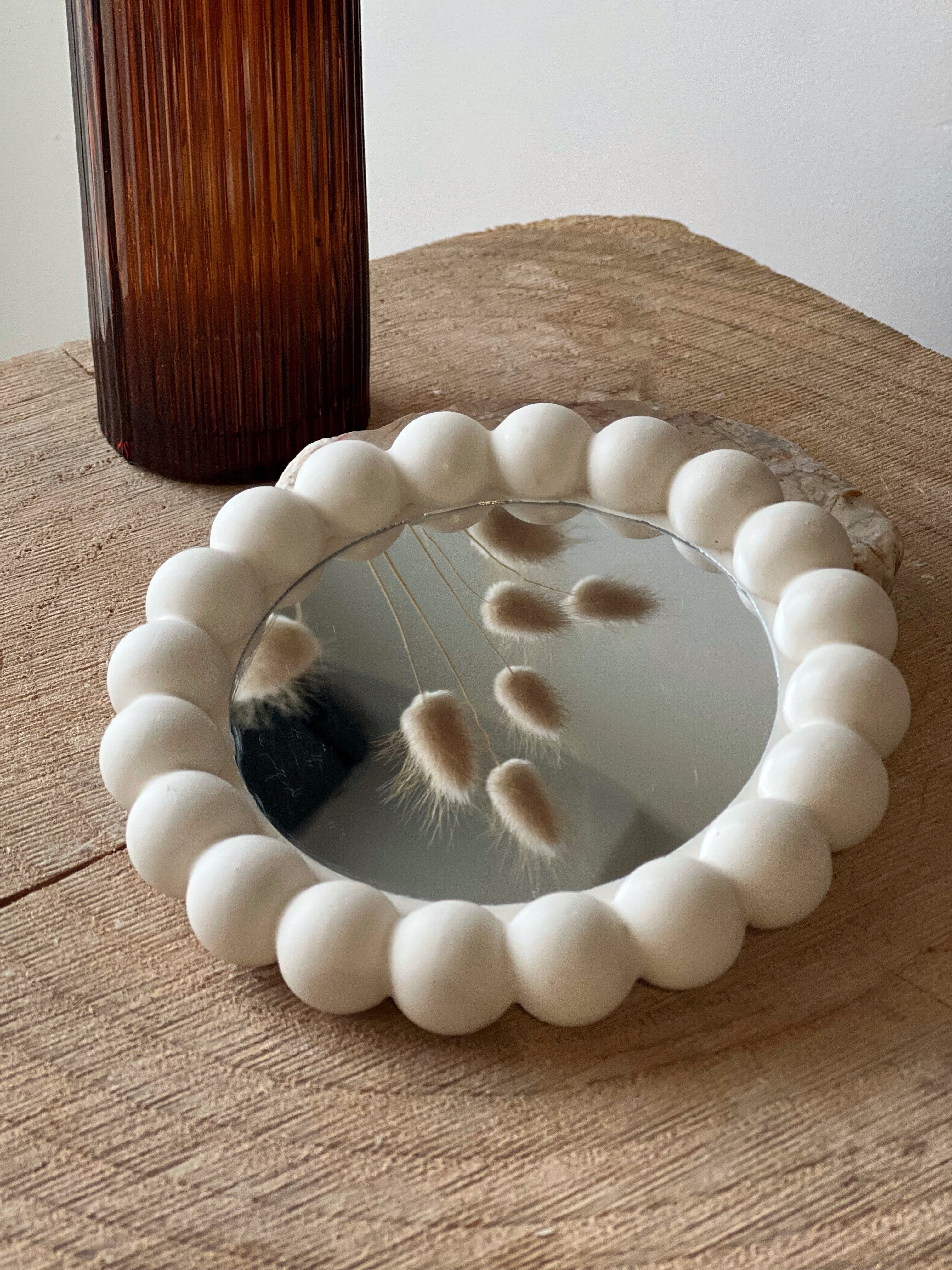 Jesmonite Dekoration - Blasenspiegel