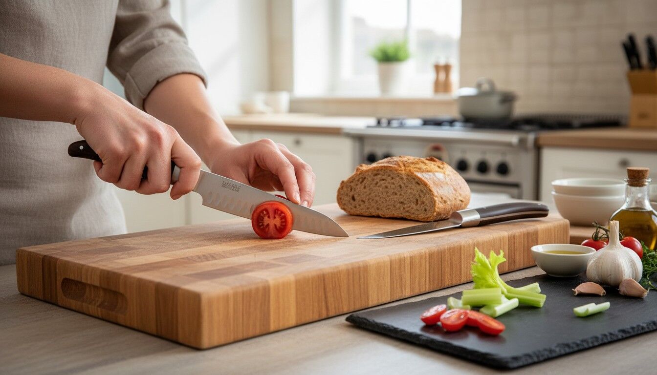 3-piece knife set - Stainless Steel and Pakka Wood