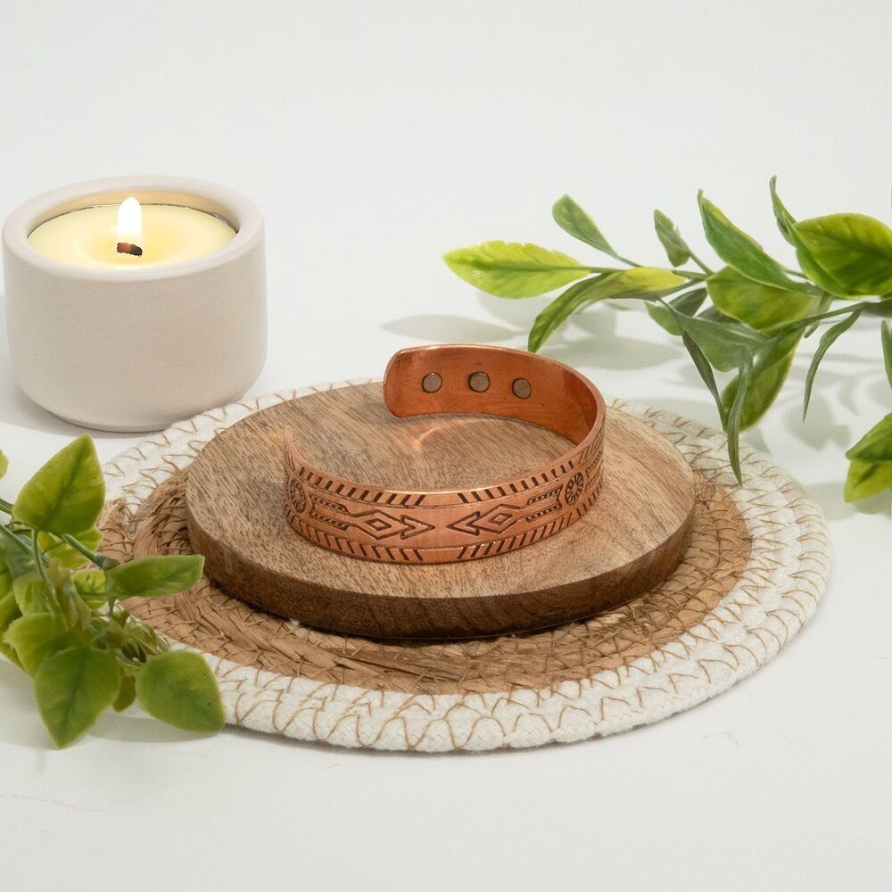 Braccialetto sanitario in rame con clip e 6 magneti, resistente