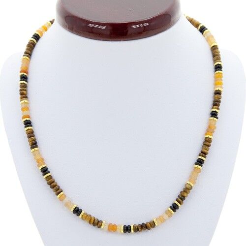 Collana Noble Haskette Aventurina-Onice-Occhio di Tigre