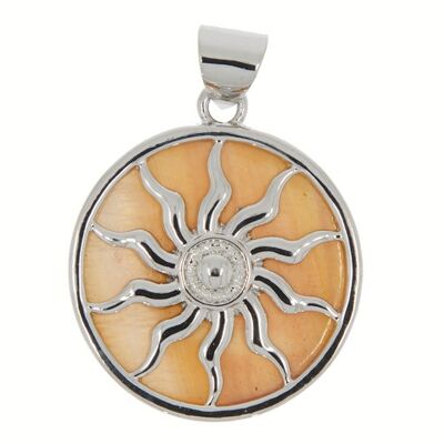Colgante Sol, Nácar, Naranja-amarillo