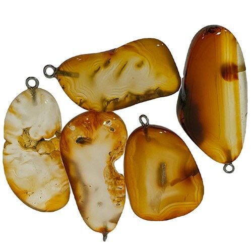 Anhänger Achat, AB, Mix, Rot