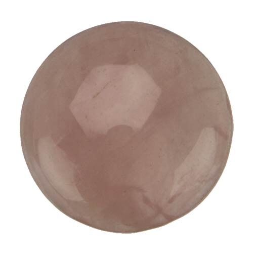 Cabochon, quarzo rosa, 4mm