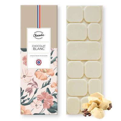 Tableta de chocolate blanco - Chocolate artesanal elaborado en Francia