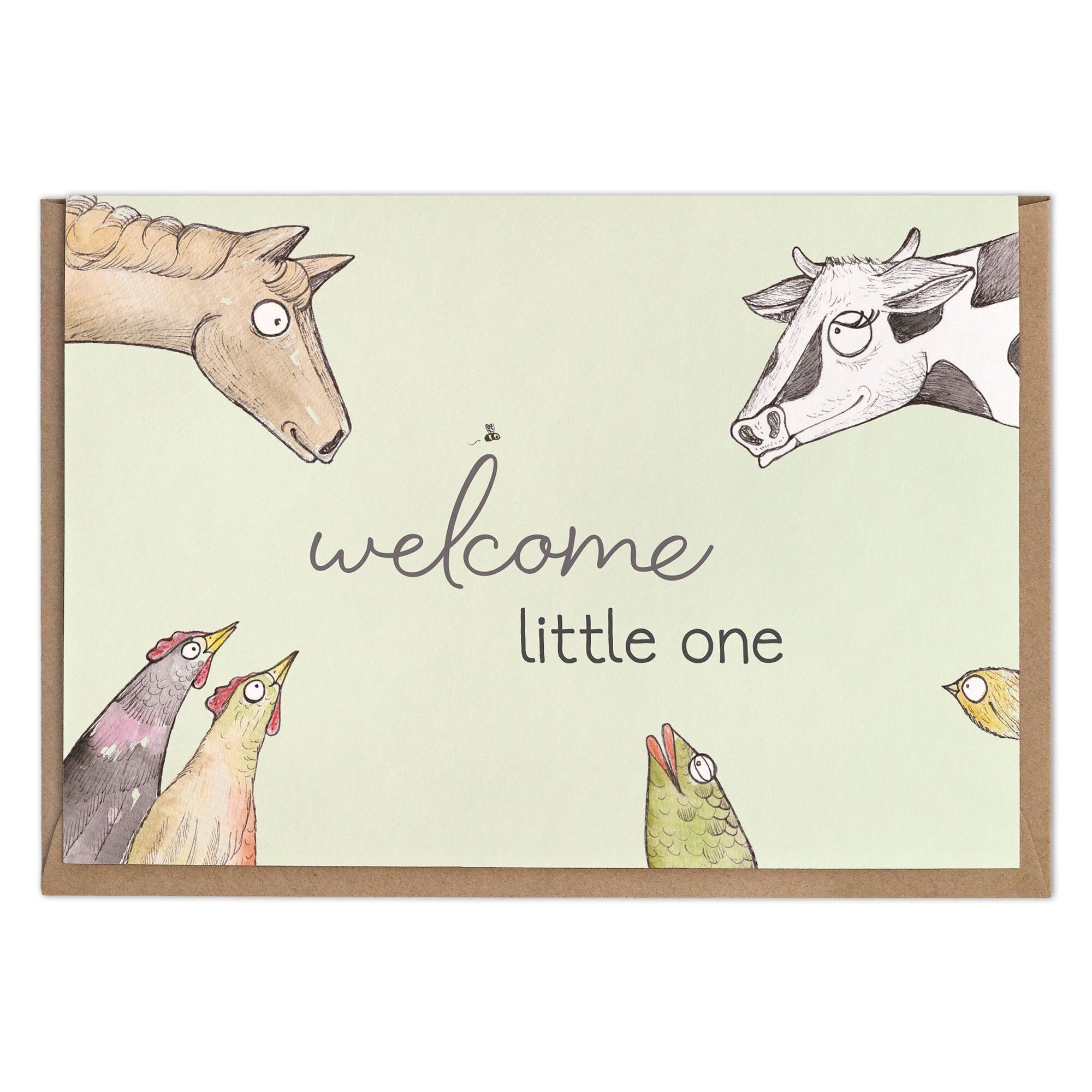 Klappkarte – Herzlicher Empfang