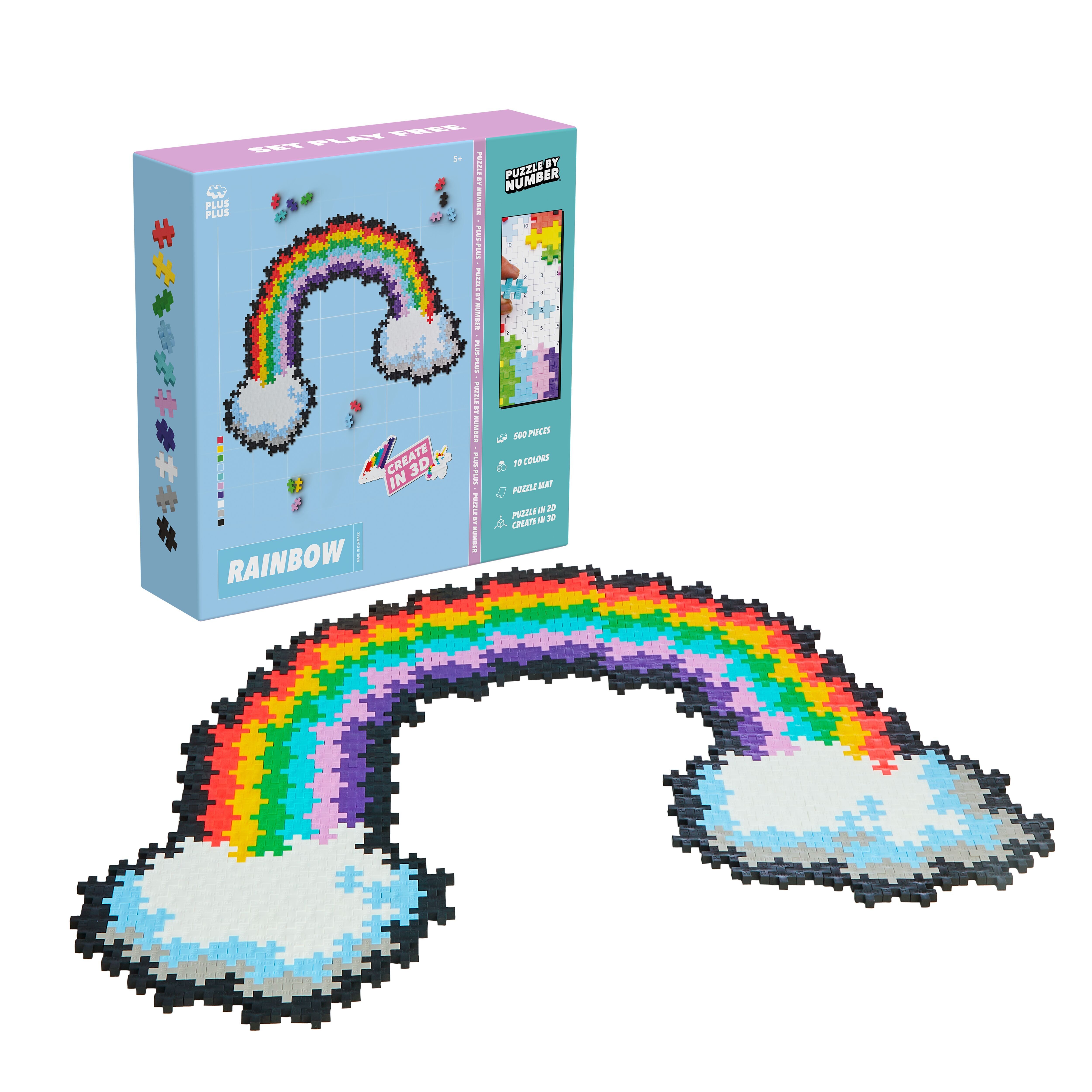 Regenbogenpuzzle 500 Teile / Konstruktionsspiel / Pädagogisch / Feinmotorik