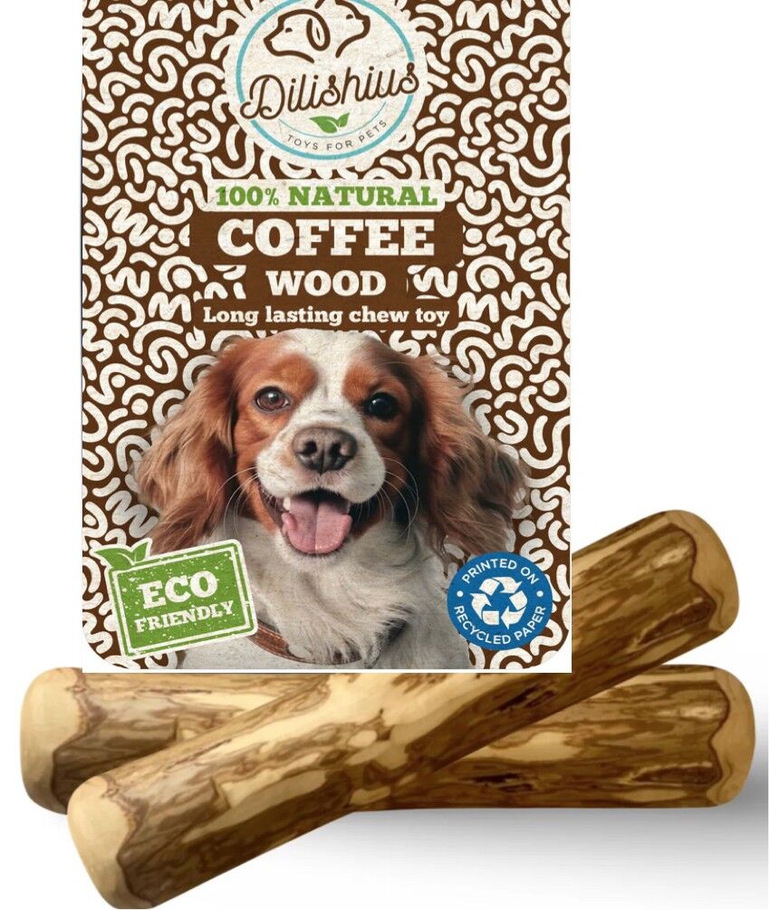 Bois de café à mâcher pour chiens Super chew pour chiens with free coconut rope chew