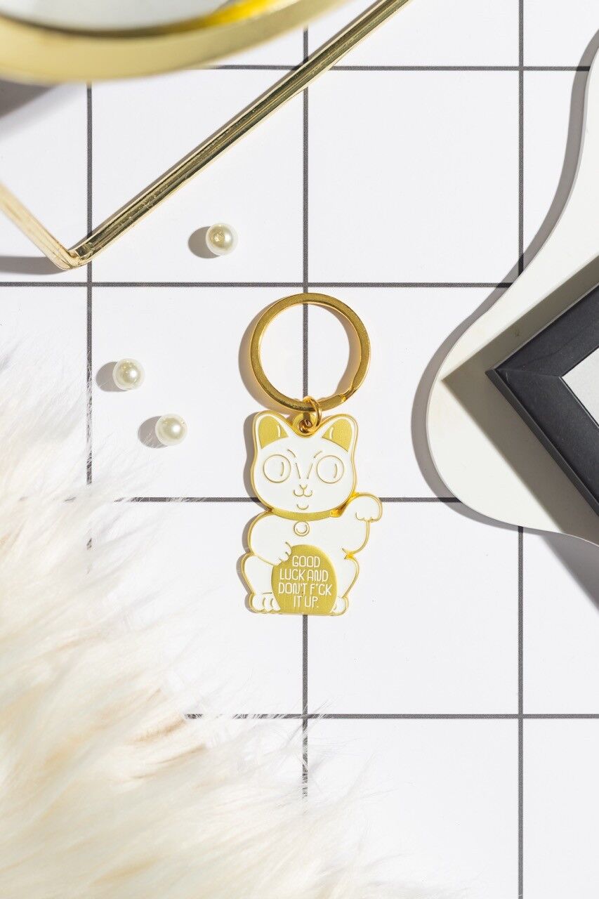 Portachiavi gatto fortunato