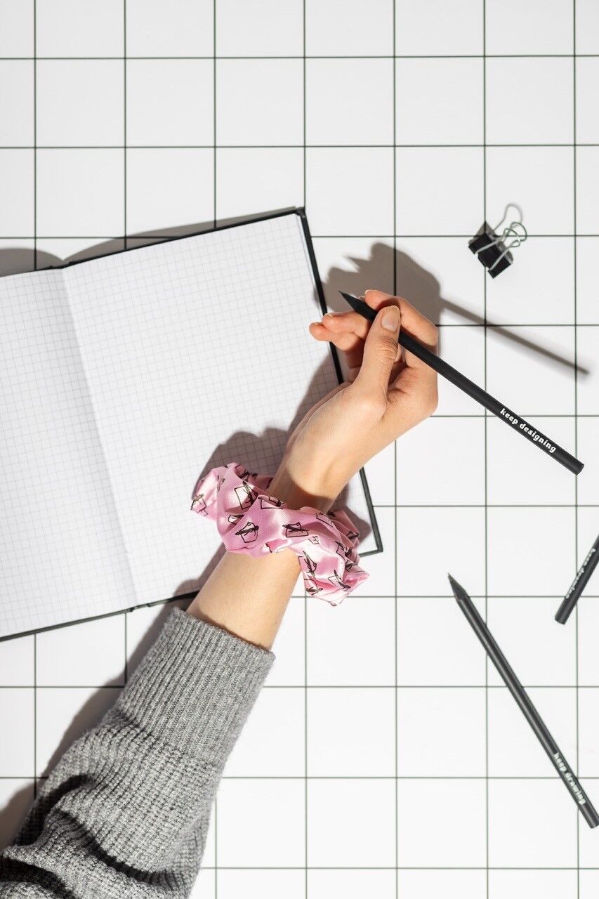 Satin Scrunchie Pencil