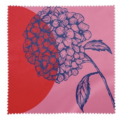 Paño para limpiar gafas "Hortensia"