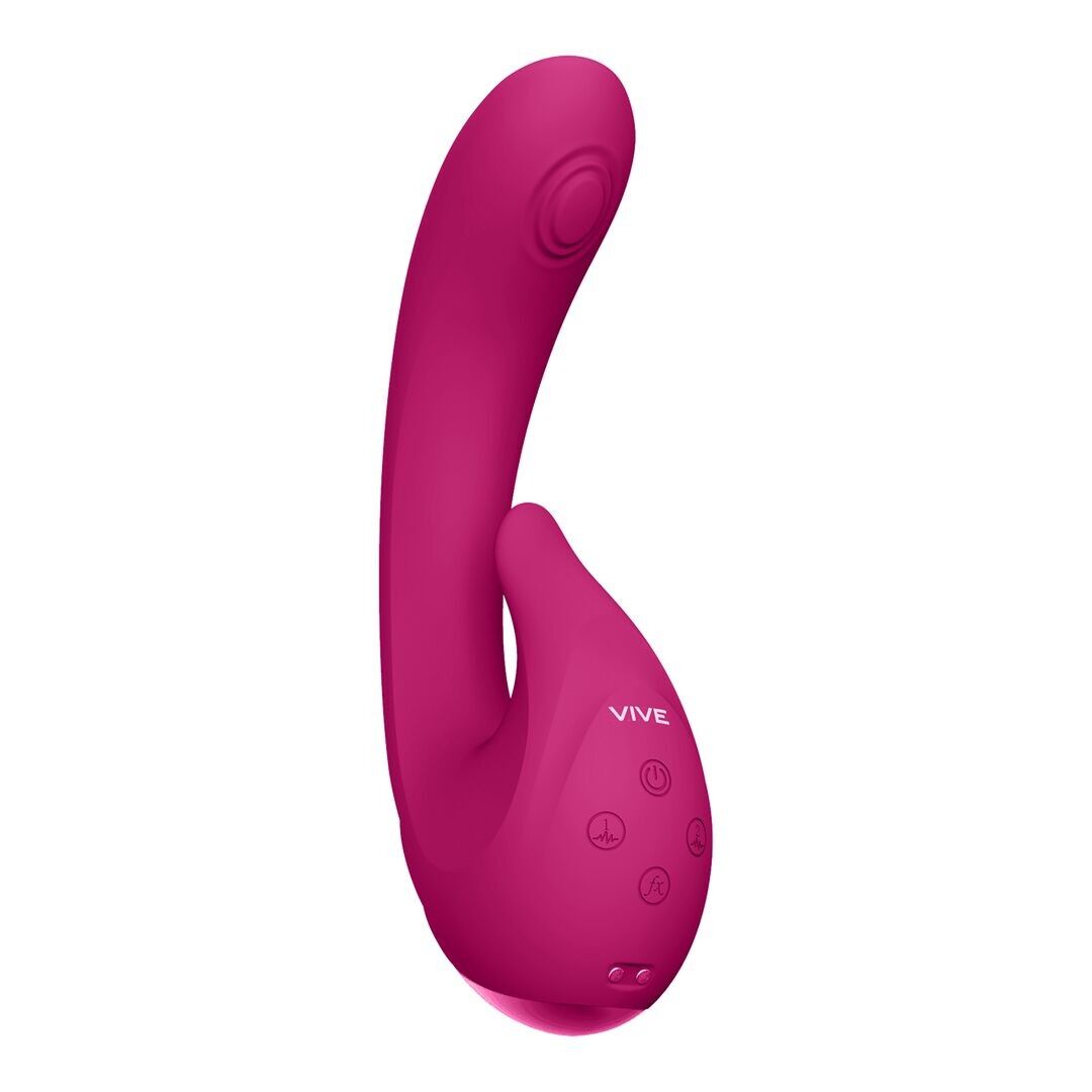 VIVE by Shots - Miki - G-Spot Vibrator with Pulse Wave and Flashing - Pink