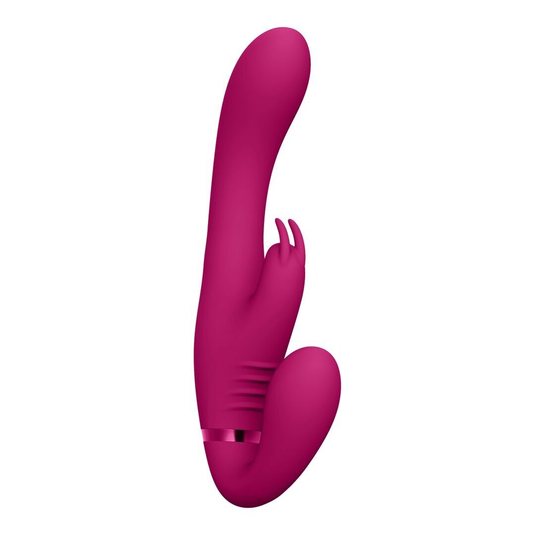 VIVE by Shots - Suki - Vibrador Strapless Strap-on Conejo - Rosa