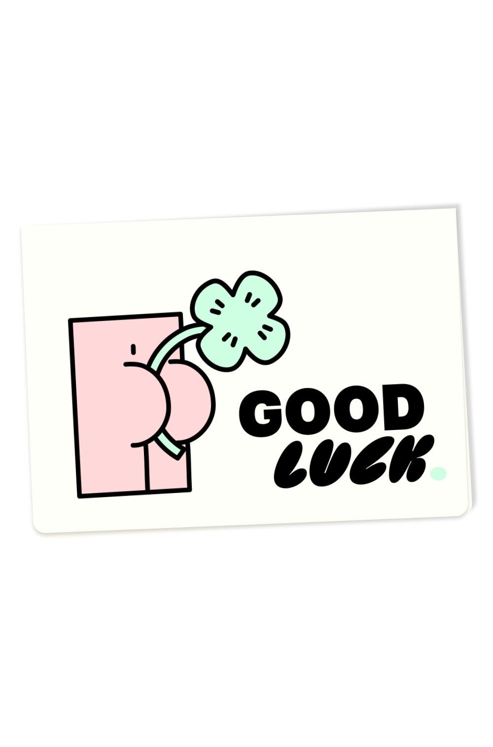 Greeting Card with Envelope C6 Good Luck
