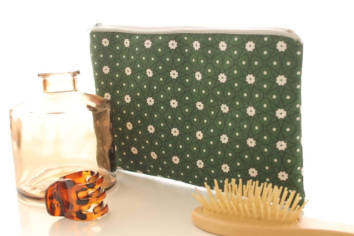 Borsa con cerniera verde Alna ceramik