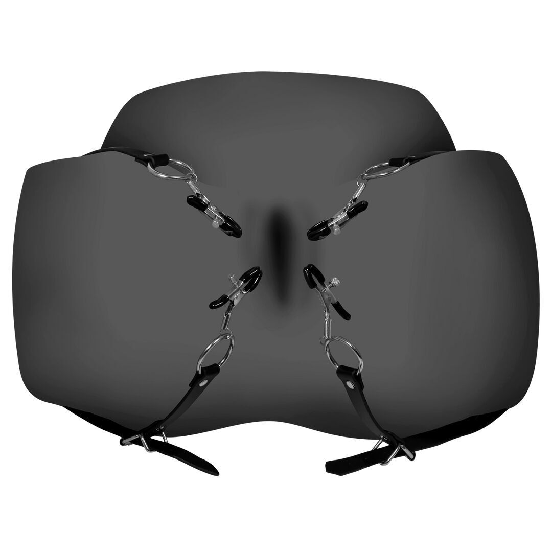 Ouch! by Shots - Separador de Labios con Abrazaderas - Negro - Negro