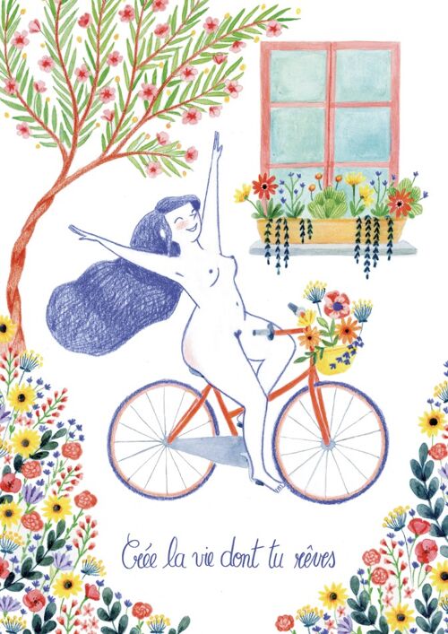 Carte "le vélo" (A6)