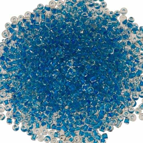 450g Rocailles 1, Glas, 2mm, Blau