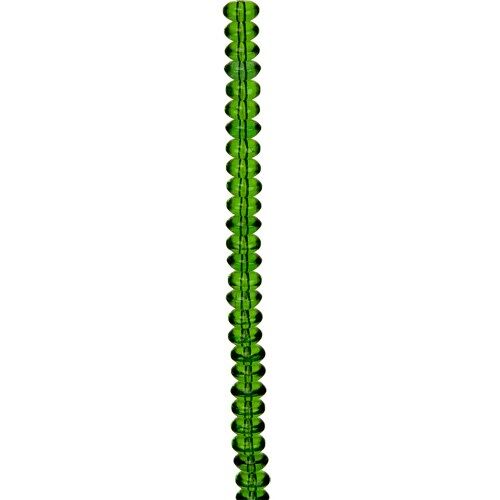 Strang Glasperlen, 5x10mm, Grün