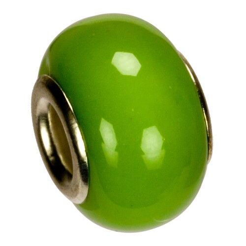 Perline in porcellana, 16x11mm, menta