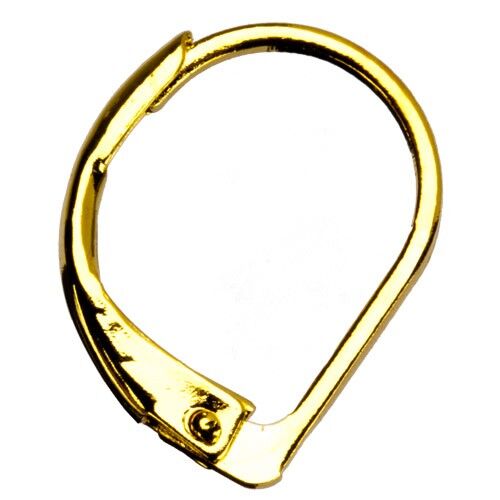 200 Leverbacks, 14x11mm, Oro