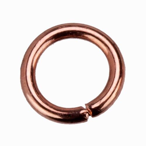 Anelli di congiunzione da 500 g, 6x1 mm, oro rosa2