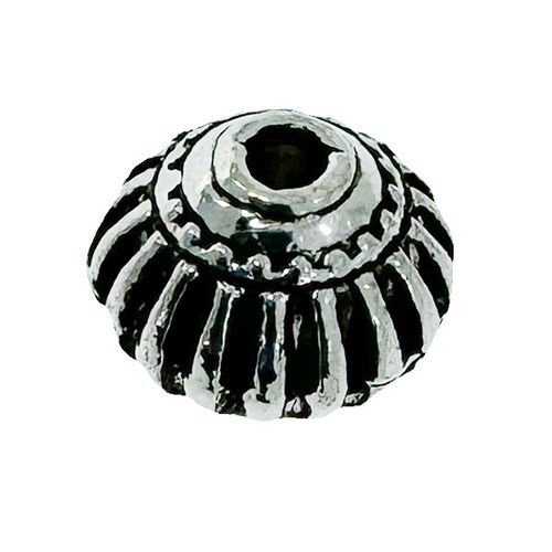 100 distanziatori, 8x5mm, argento