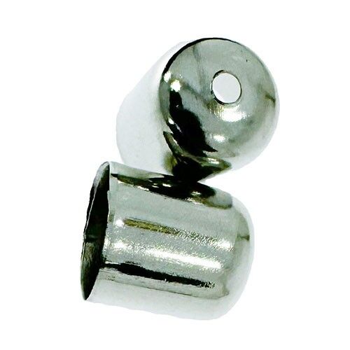 1.000 Endkappen, 7,1mm, Silber