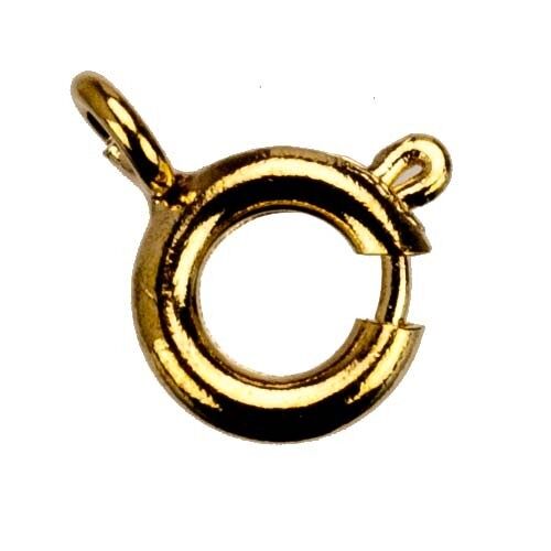 200 Springringe, 6mm, KC Gold