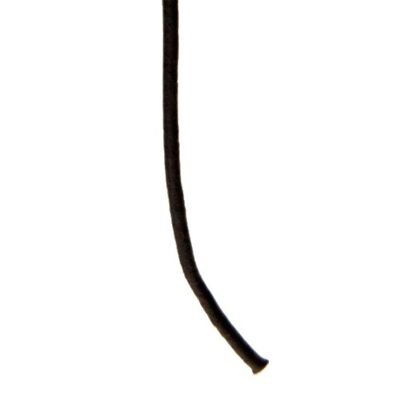 Correa de piel de 1 m, 1,5 mm, color negro