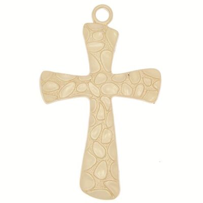 Ciondolo a croce, 93x58mm, oro opaco