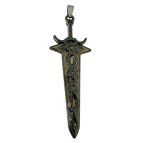 Anhänger Anthrazit, 73x23mm