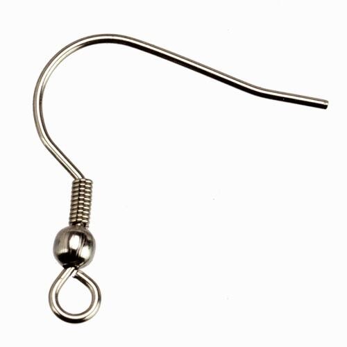 100 ganci per le orecchie, acciaio inossidabile, 22x20mm