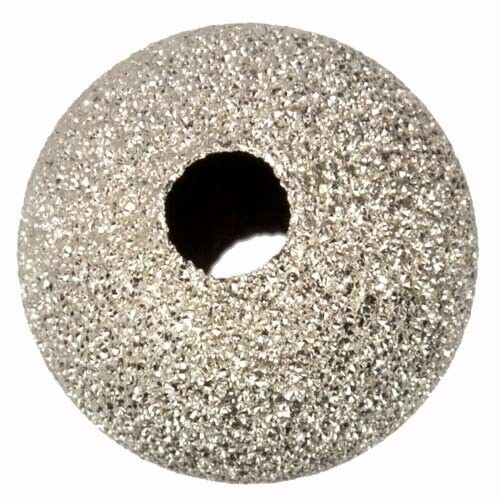 5 palline diamantate, argento 925, 8mm