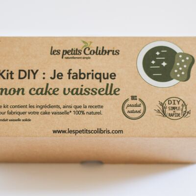 KIT DIY : Je fabrique mon cake vaisselle (avec huile essentielle)