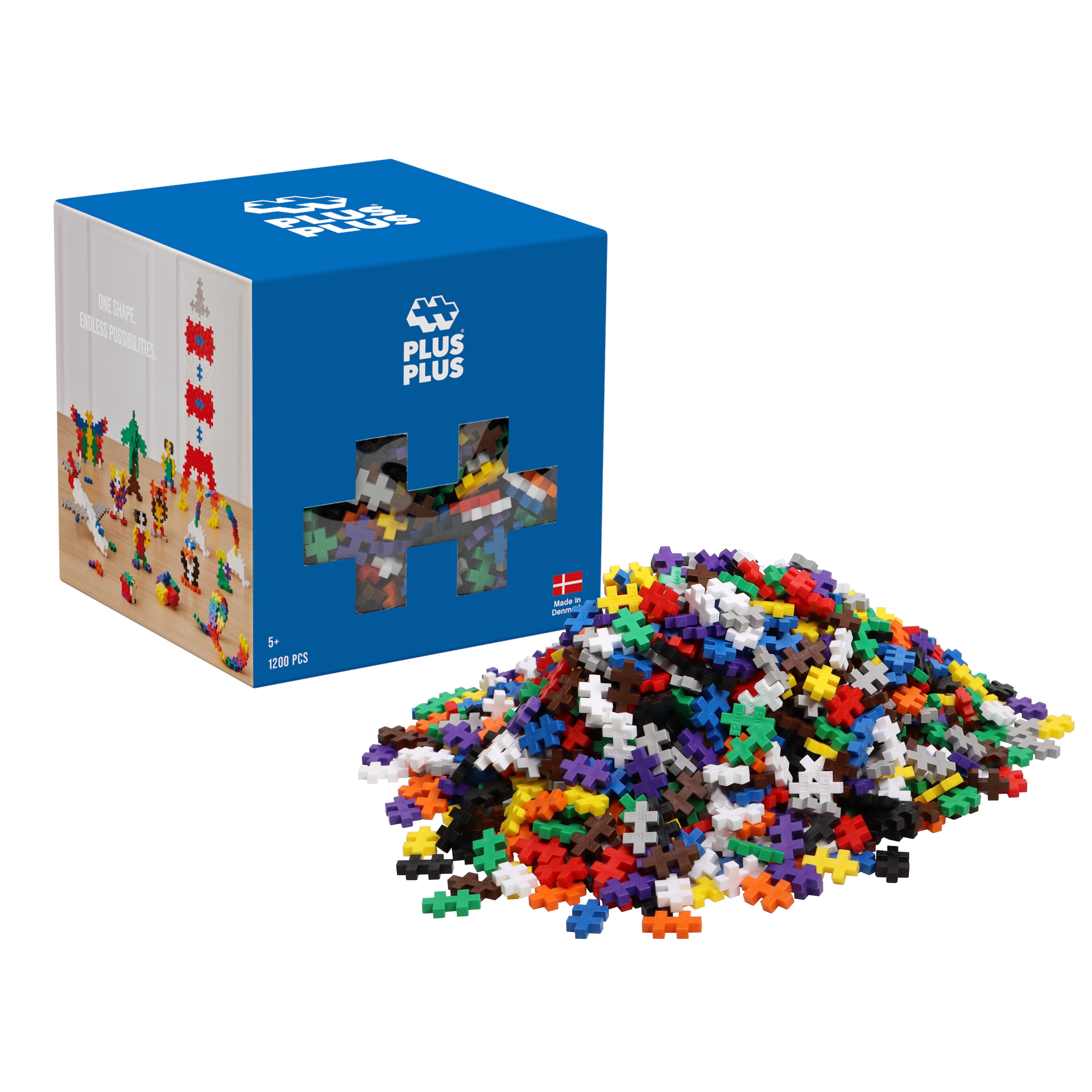 Basic 1200 Teile Mix Farben Nachfüllpackung / Konstruktionsspiel / Pädagogisch / Feinmotorik